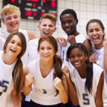 Une équipe de volleyball intra-muros